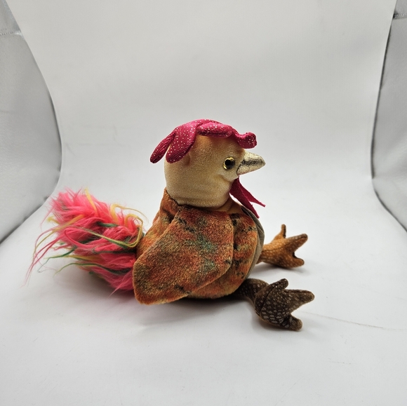 TY Zodiac Beanie Babies ROOSTER 7.5 " Bean Bag Plush - 2000 - Picture 2 of 10